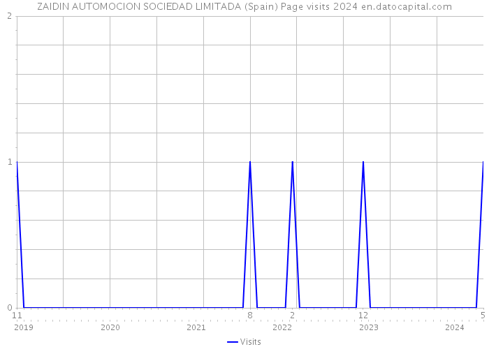 ZAIDIN AUTOMOCION SOCIEDAD LIMITADA (Spain) Page visits 2024 