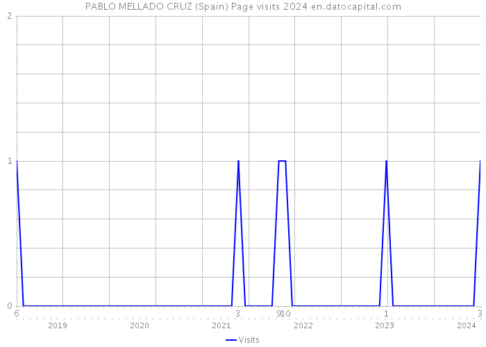 PABLO MELLADO CRUZ (Spain) Page visits 2024 