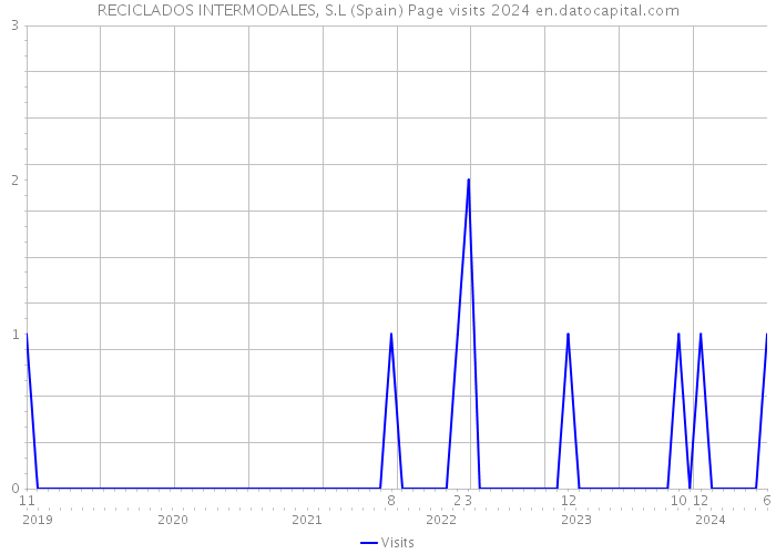 RECICLADOS INTERMODALES, S.L (Spain) Page visits 2024 