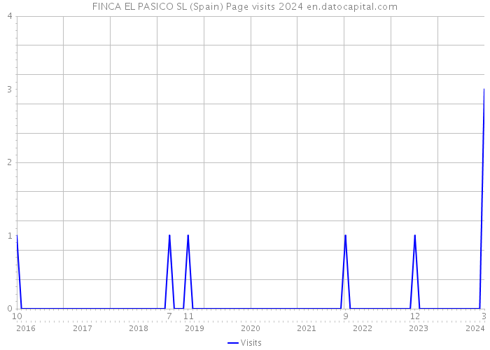 FINCA EL PASICO SL (Spain) Page visits 2024 