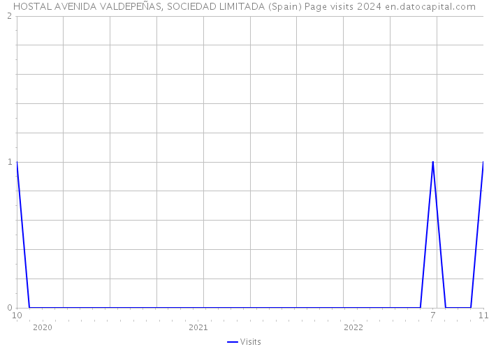 HOSTAL AVENIDA VALDEPEÑAS, SOCIEDAD LIMITADA (Spain) Page visits 2024 