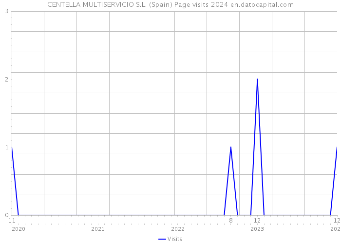 CENTELLA MULTISERVICIO S.L. (Spain) Page visits 2024 