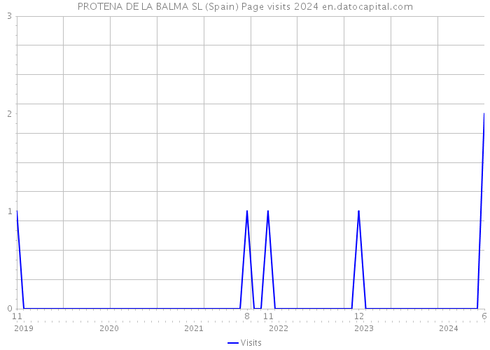 PROTENA DE LA BALMA SL (Spain) Page visits 2024 