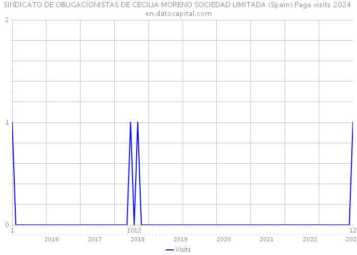 SINDICATO DE OBLIGACIONISTAS DE CECILIA MORENO SOCIEDAD LIMITADA (Spain) Page visits 2024 