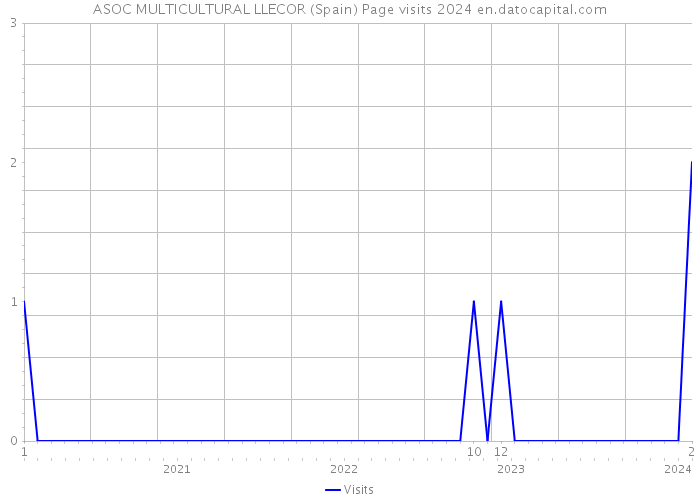 ASOC MULTICULTURAL LLECOR (Spain) Page visits 2024 