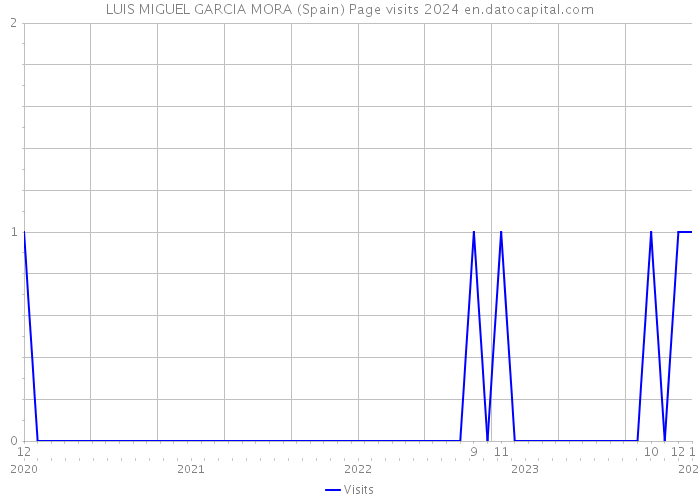 LUIS MIGUEL GARCIA MORA (Spain) Page visits 2024 