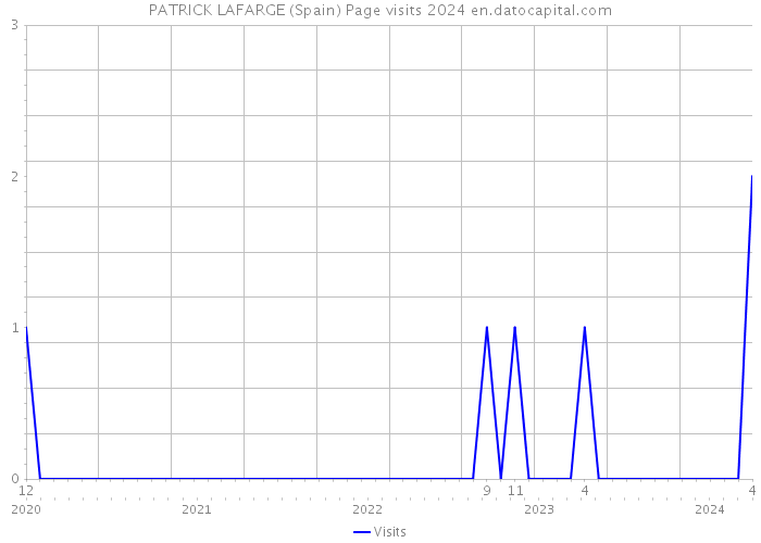 PATRICK LAFARGE (Spain) Page visits 2024 