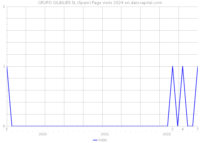 GRUPO GIL&ILIES SL (Spain) Page visits 2024 