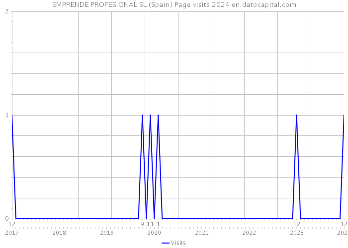 EMPRENDE PROFESIONAL SL (Spain) Page visits 2024 