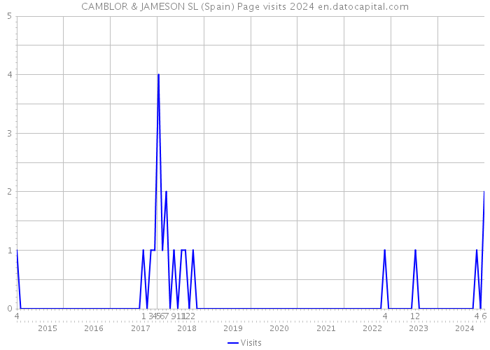 CAMBLOR & JAMESON SL (Spain) Page visits 2024 