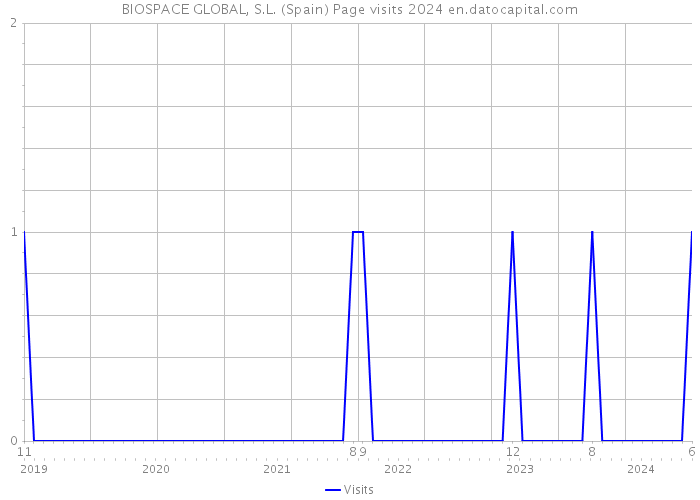 BIOSPACE GLOBAL, S.L. (Spain) Page visits 2024 
