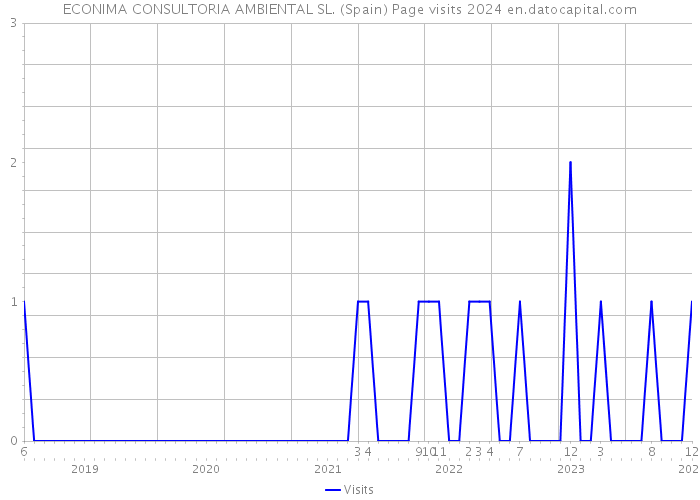 ECONIMA CONSULTORIA AMBIENTAL SL. (Spain) Page visits 2024 