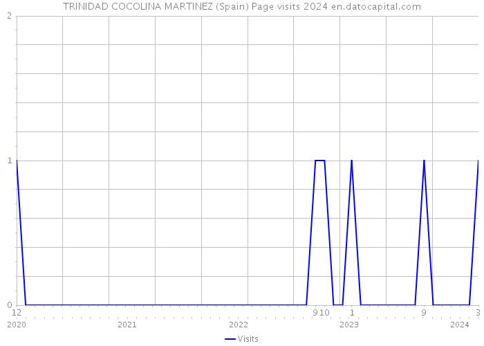 TRINIDAD COCOLINA MARTINEZ (Spain) Page visits 2024 