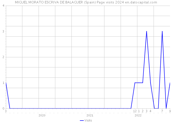 MIGUEL MORATO ESCRIVA DE BALAGUER (Spain) Page visits 2024 