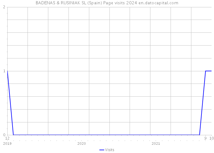 BADENAS & RUSINIAK SL (Spain) Page visits 2024 