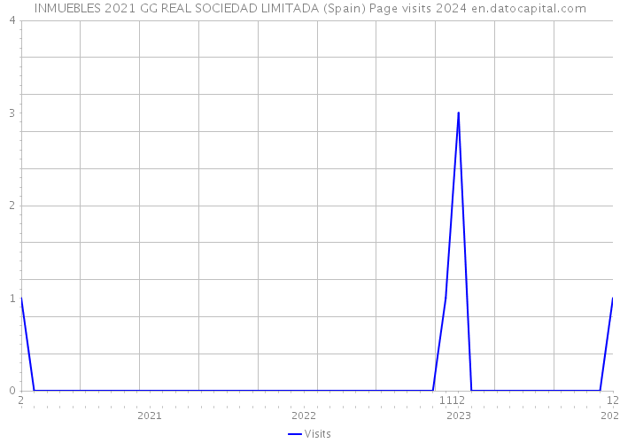 INMUEBLES 2021 GG REAL SOCIEDAD LIMITADA (Spain) Page visits 2024 
