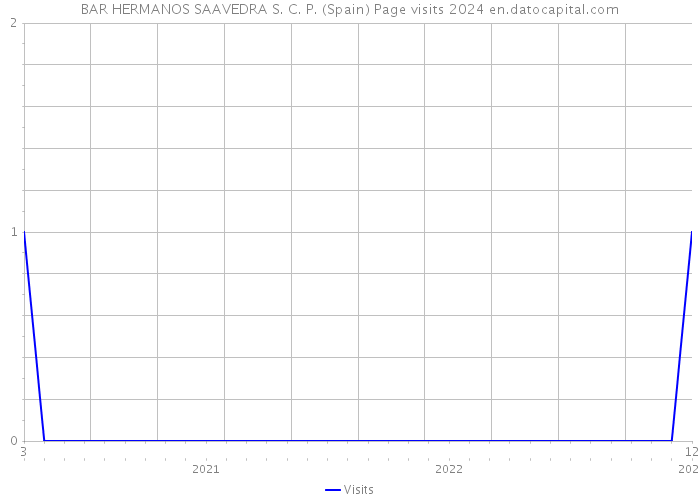 BAR HERMANOS SAAVEDRA S. C. P. (Spain) Page visits 2024 