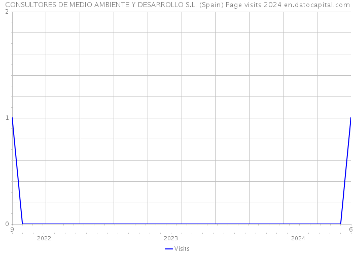 CONSULTORES DE MEDIO AMBIENTE Y DESARROLLO S.L. (Spain) Page visits 2024 