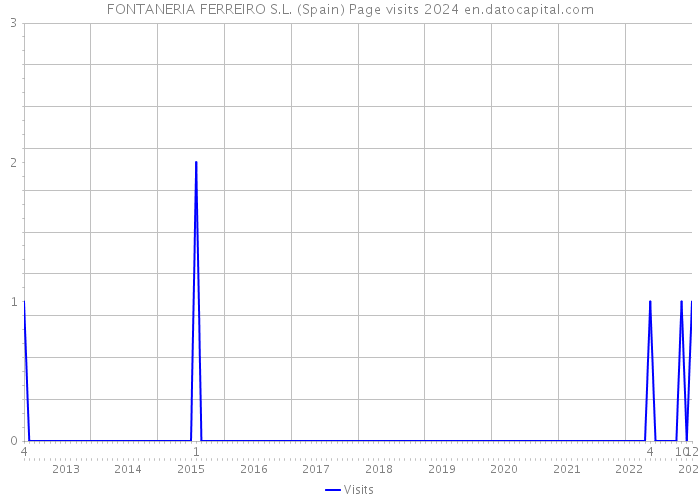 FONTANERIA FERREIRO S.L. (Spain) Page visits 2024 