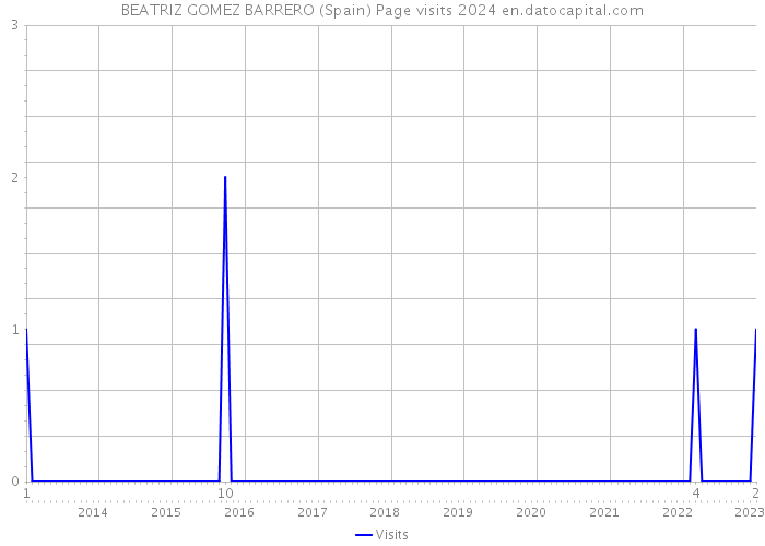 BEATRIZ GOMEZ BARRERO (Spain) Page visits 2024 