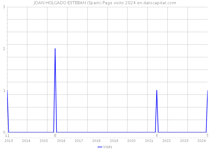 JOAN HOLGADO ESTEBAN (Spain) Page visits 2024 