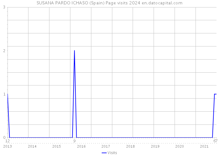 SUSANA PARDO ICHASO (Spain) Page visits 2024 