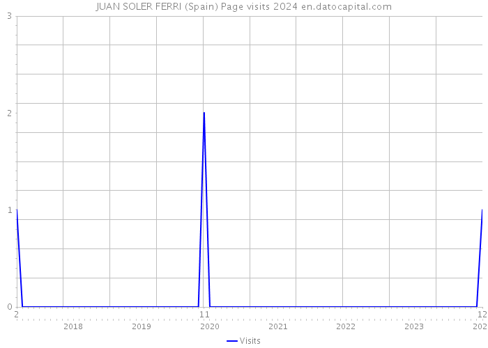JUAN SOLER FERRI (Spain) Page visits 2024 
