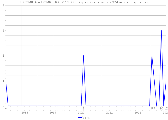 TU COMIDA A DOMICILIO EXPRESS SL (Spain) Page visits 2024 