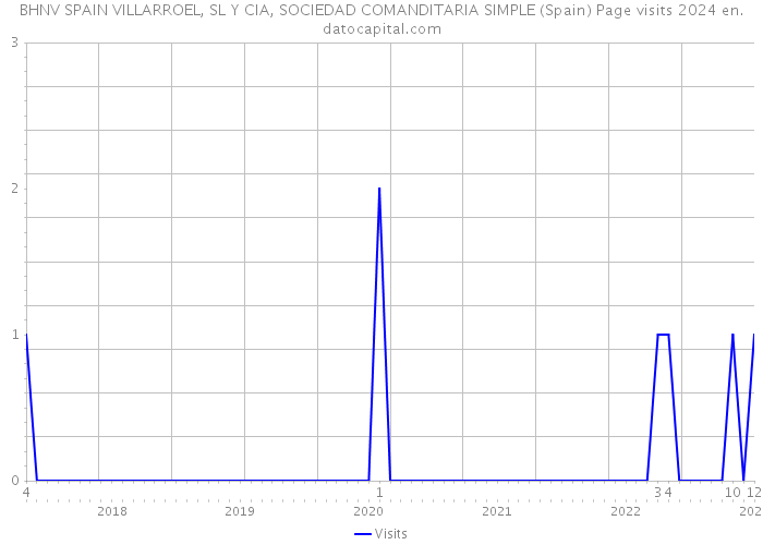 BHNV SPAIN VILLARROEL, SL Y CIA, SOCIEDAD COMANDITARIA SIMPLE (Spain) Page visits 2024 