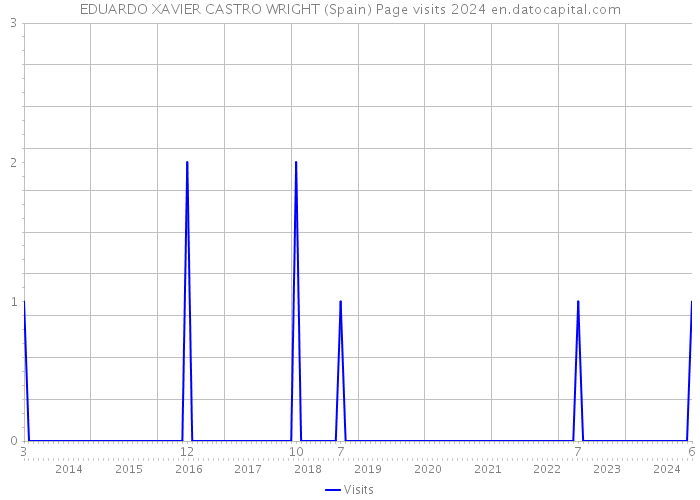 EDUARDO XAVIER CASTRO WRIGHT (Spain) Page visits 2024 