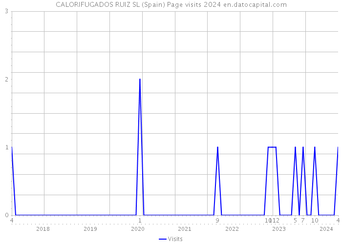 CALORIFUGADOS RUIZ SL (Spain) Page visits 2024 