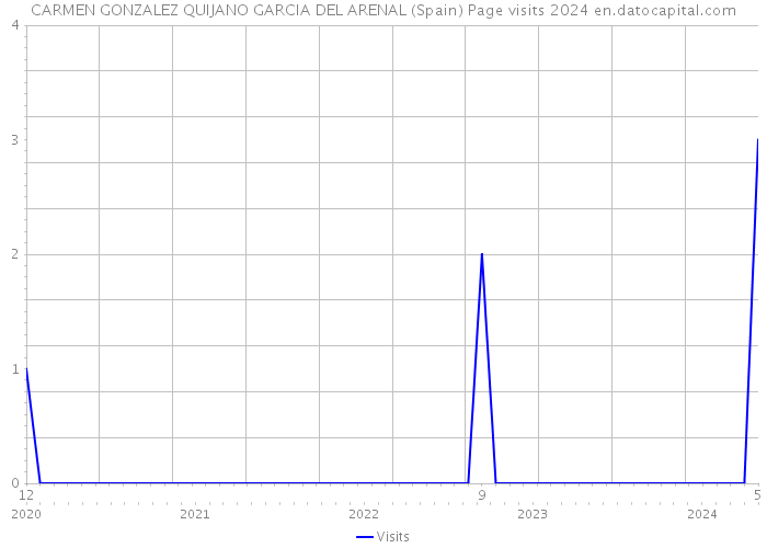 CARMEN GONZALEZ QUIJANO GARCIA DEL ARENAL (Spain) Page visits 2024 