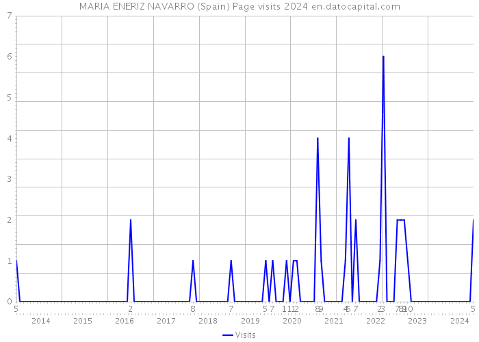 MARIA ENERIZ NAVARRO (Spain) Page visits 2024 