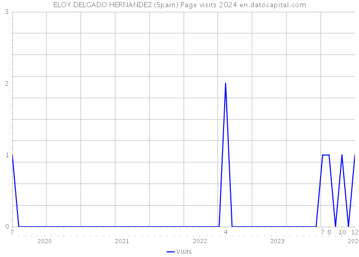 ELOY DELGADO HERNANDEZ (Spain) Page visits 2024 