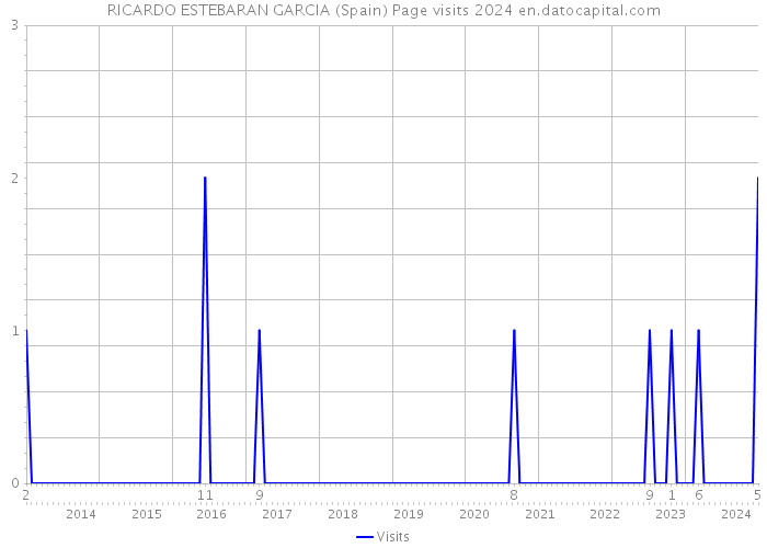 RICARDO ESTEBARAN GARCIA (Spain) Page visits 2024 