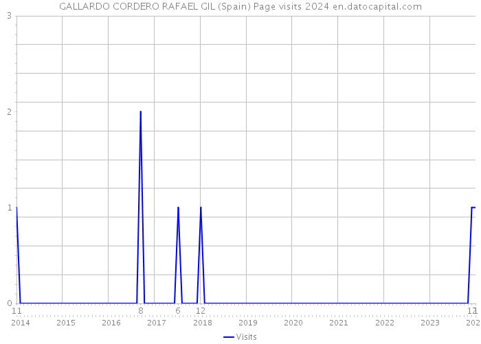 GALLARDO CORDERO RAFAEL GIL (Spain) Page visits 2024 