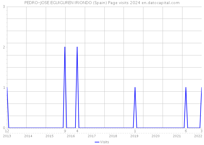 PEDRO-JOSE EGUIGUREN IRIONDO (Spain) Page visits 2024 