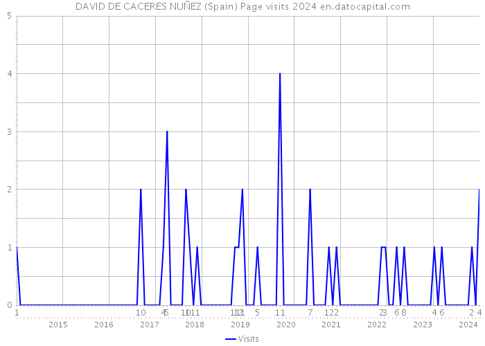 DAVID DE CACERES NUÑEZ (Spain) Page visits 2024 