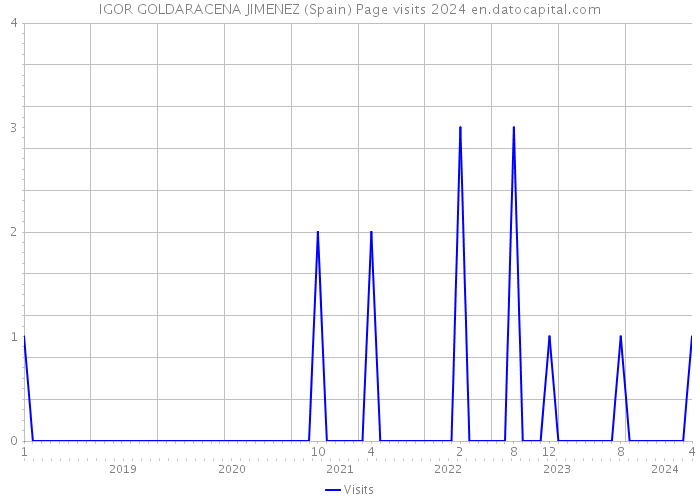 IGOR GOLDARACENA JIMENEZ (Spain) Page visits 2024 