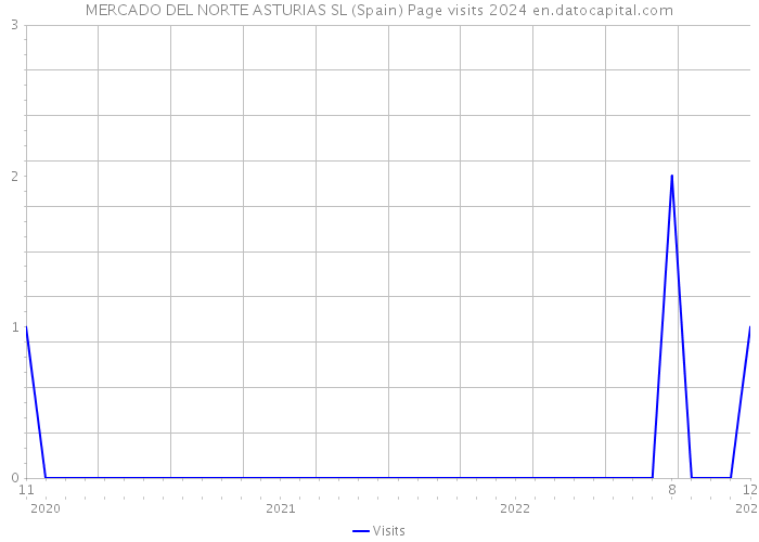 MERCADO DEL NORTE ASTURIAS SL (Spain) Page visits 2024 