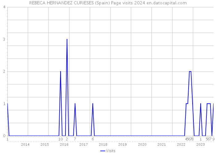 REBECA HERNANDEZ CURIESES (Spain) Page visits 2024 
