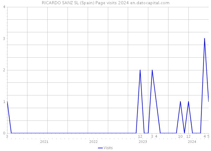 RICARDO SANZ SL (Spain) Page visits 2024 