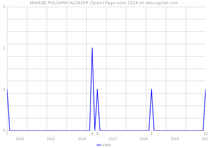 MANUEL PULGARIN ALCAZAR (Spain) Page visits 2024 