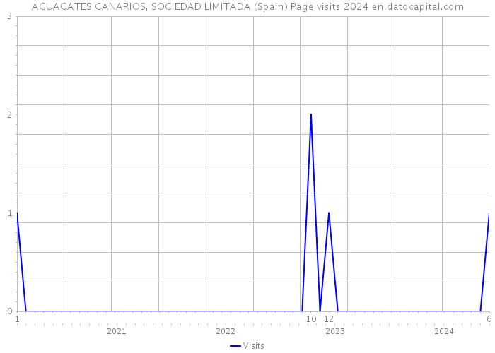 AGUACATES CANARIOS, SOCIEDAD LIMITADA (Spain) Page visits 2024 