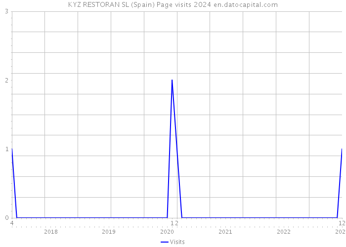 KYZ RESTORAN SL (Spain) Page visits 2024 