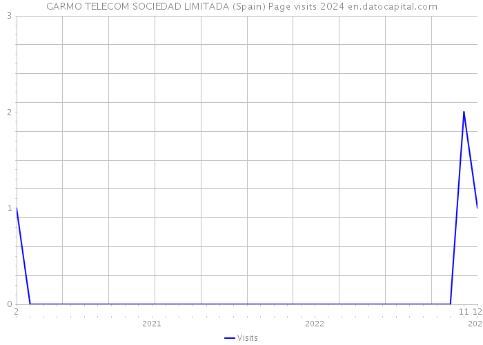 GARMO TELECOM SOCIEDAD LIMITADA (Spain) Page visits 2024 