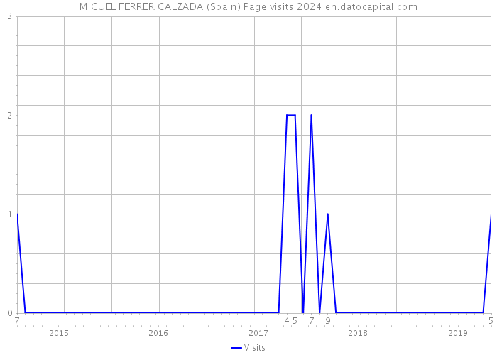 MIGUEL FERRER CALZADA (Spain) Page visits 2024 