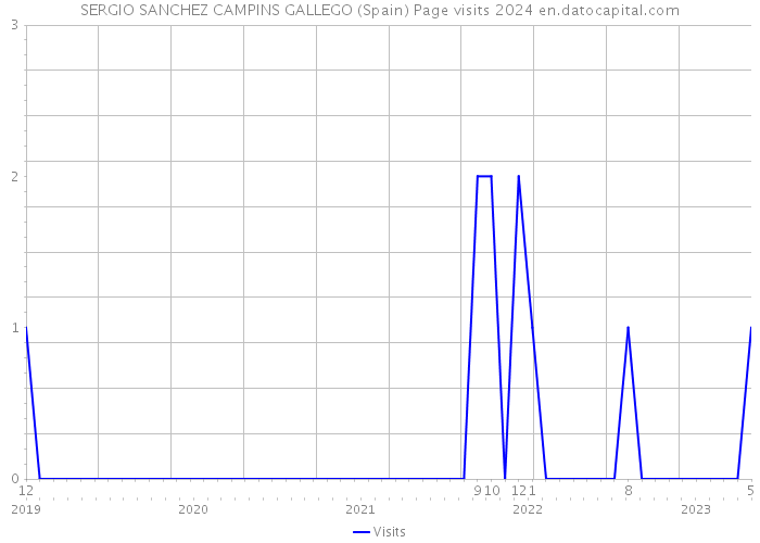 SERGIO SANCHEZ CAMPINS GALLEGO (Spain) Page visits 2024 