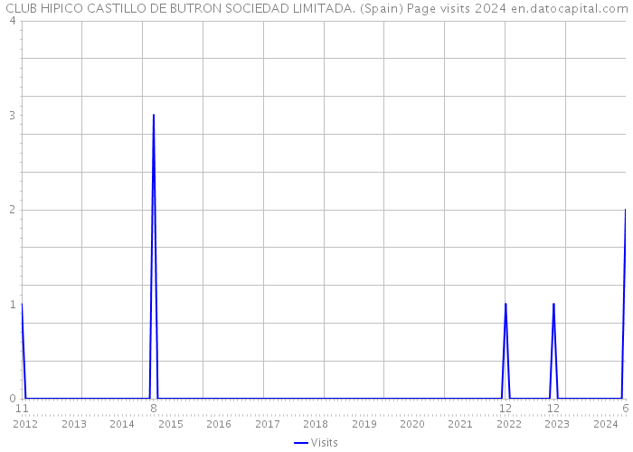 CLUB HIPICO CASTILLO DE BUTRON SOCIEDAD LIMITADA. (Spain) Page visits 2024 