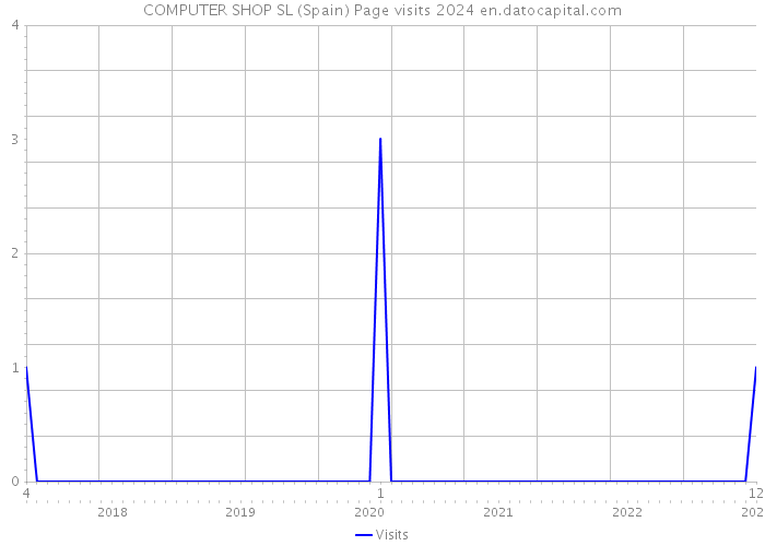 COMPUTER SHOP SL (Spain) Page visits 2024 